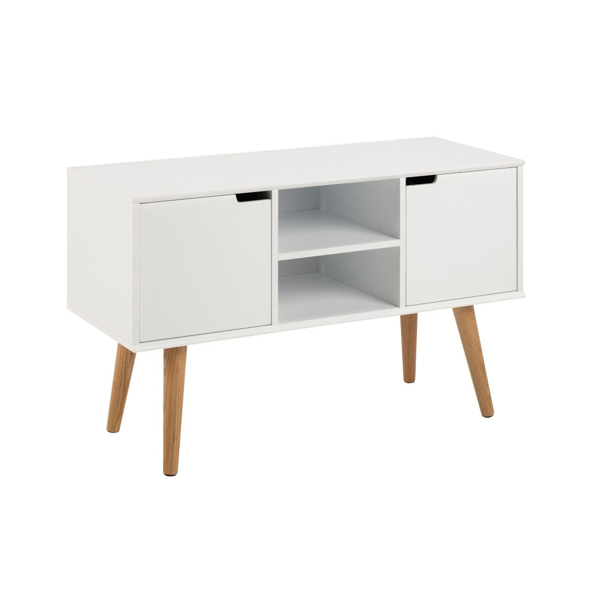 Comoda alba din lemn de stejar si MDF, 96 cm, Mitra Actona, 1, hectarul.ro