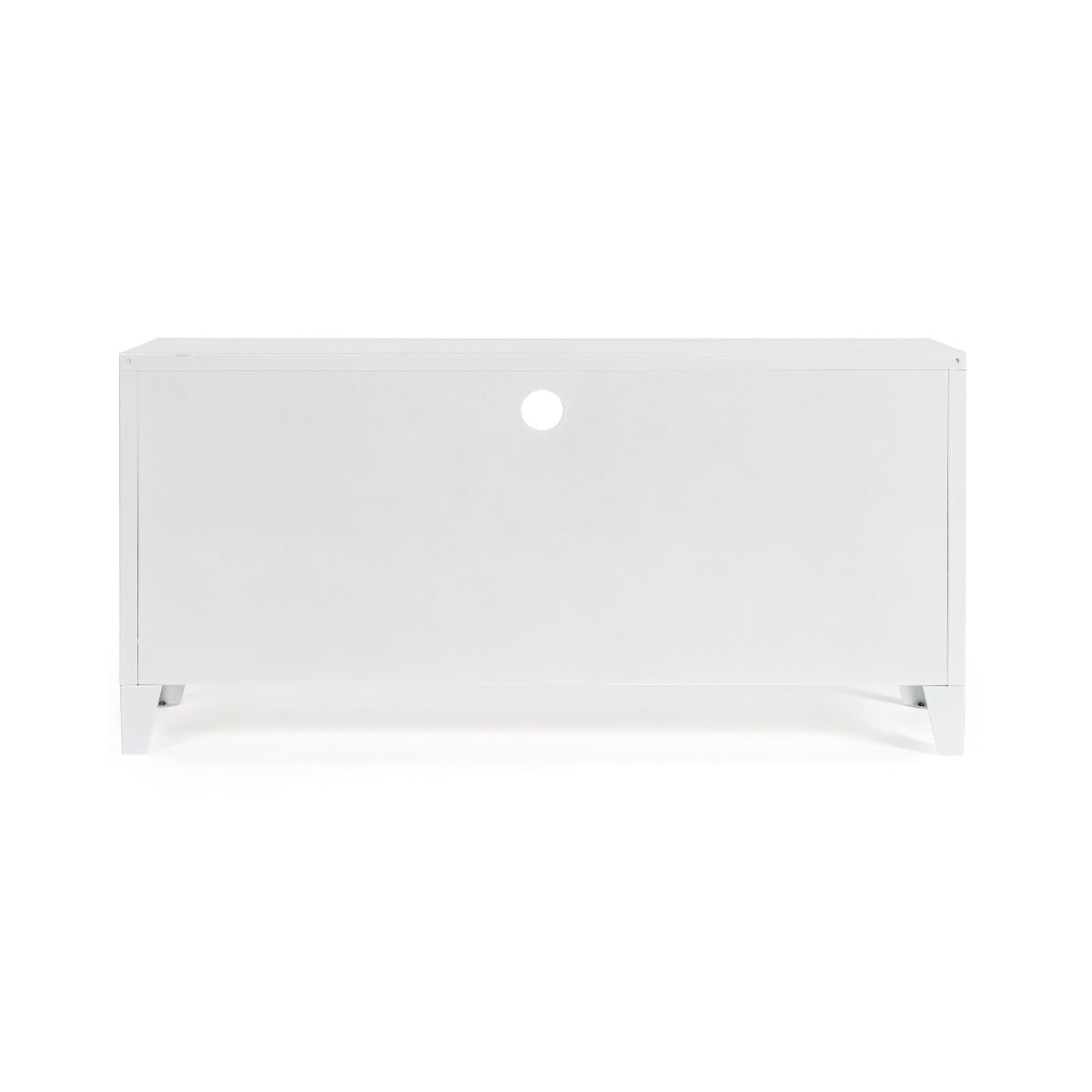 Comoda TV alba din otel 120,5 cm Cambridge Bizzotto
