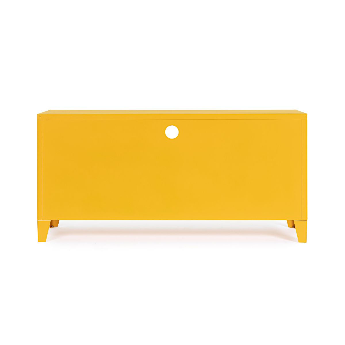 Comoda TV galbena din otel 120,5 cm Cambridge Bizzotto