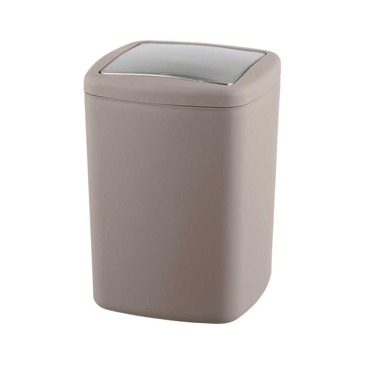 Cos de gunoi taupe din plastic 8.5 litri Barcelona L Wenko, 1, hectarul.ro