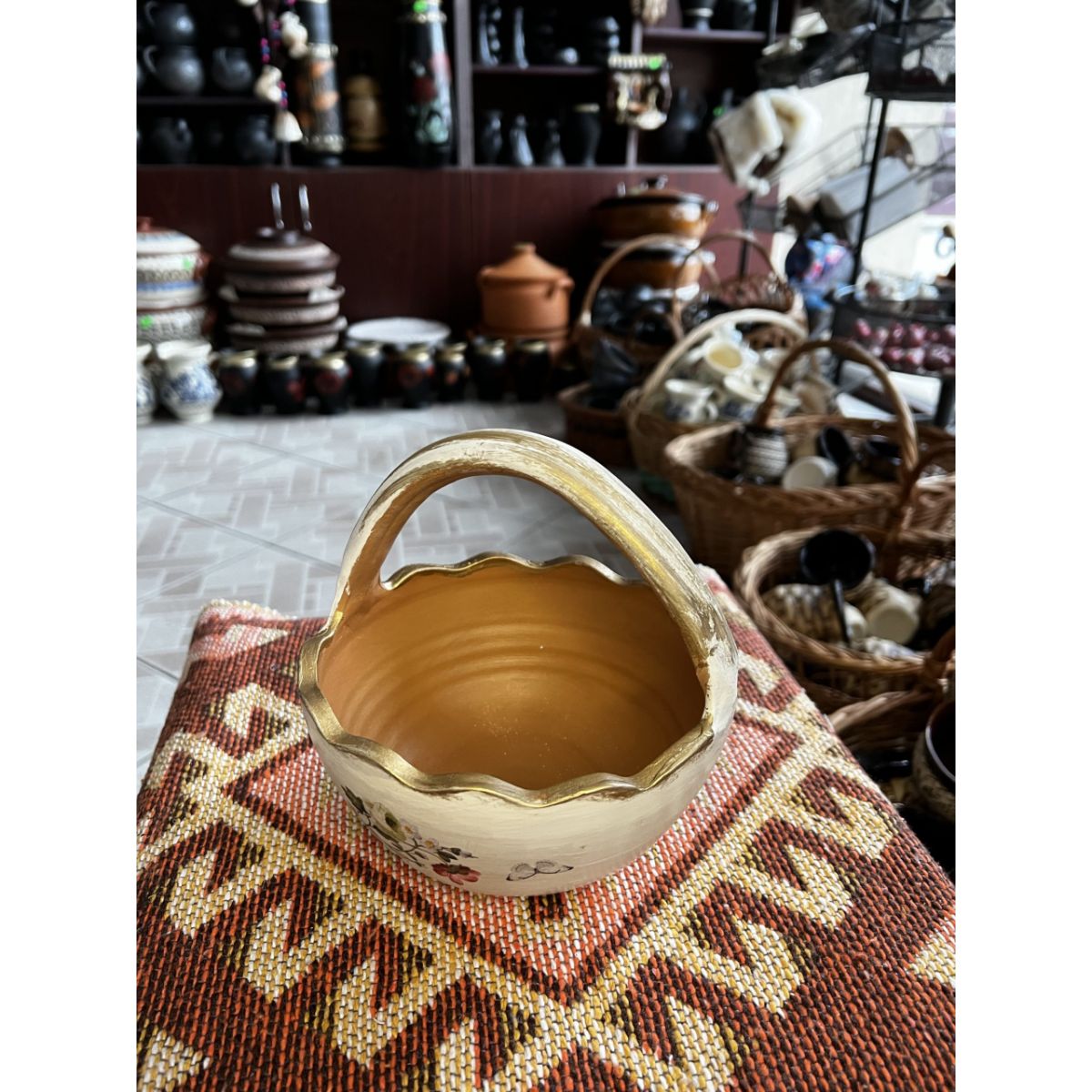 Cosulet din ceramica alb