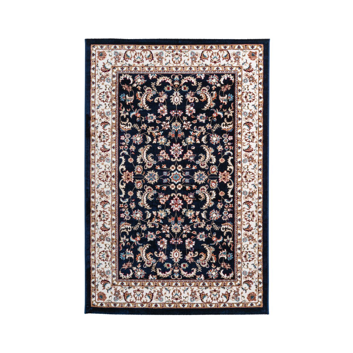 Covor albastru navy din poliester My Isfahan 741 Obsession, 1, hectarul.ro