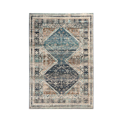 Covor albastru ocean din polipropilena My Inca 360 Obsession