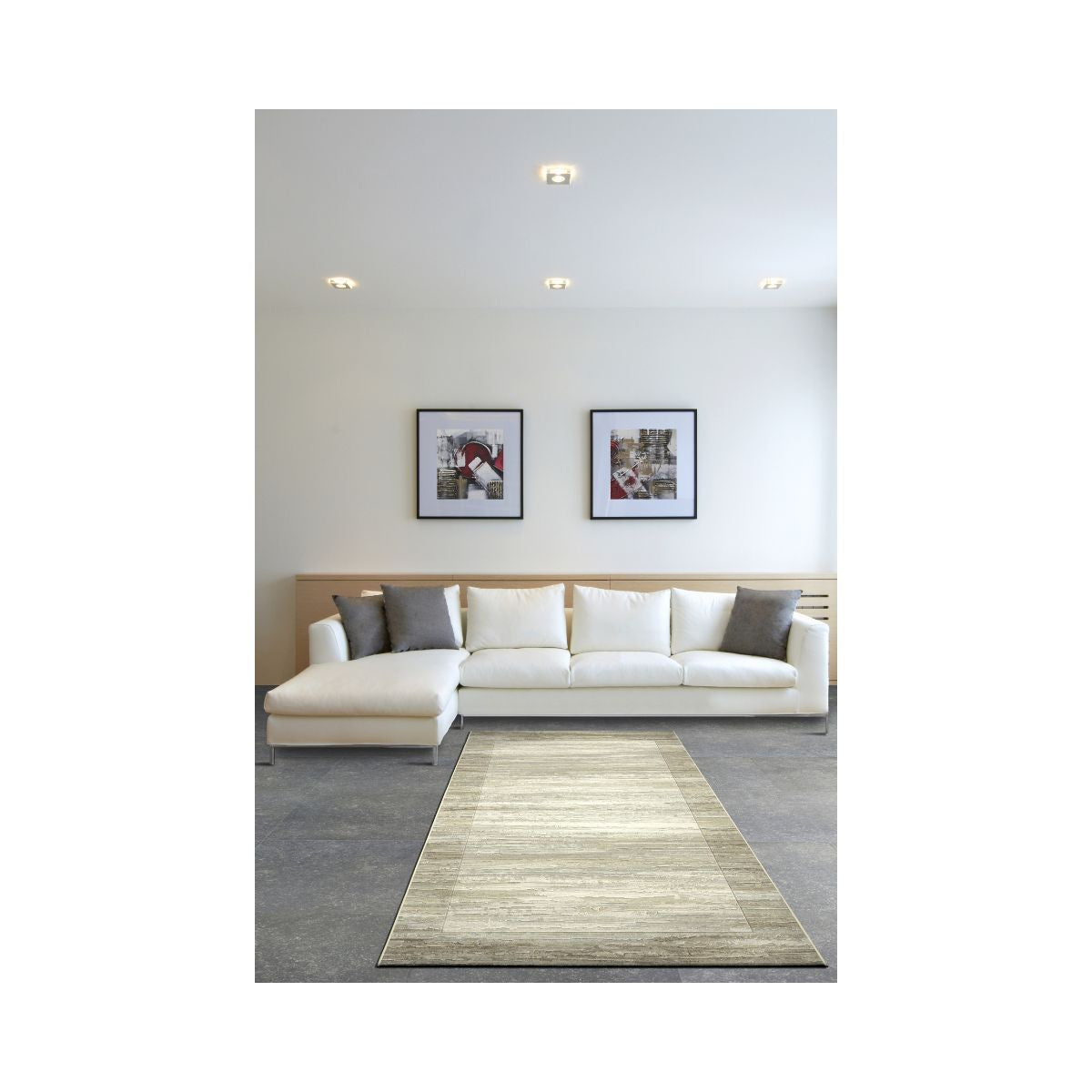 Covor crem din polipropilenă Argentum 63138 Ragolle 280x380