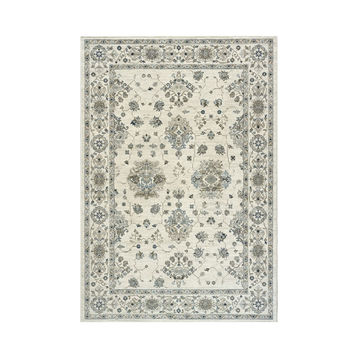 Covor crem/albastru din polipropilenă Da Vinci 57397 Ragolle 133x195, 1, hectarul.ro