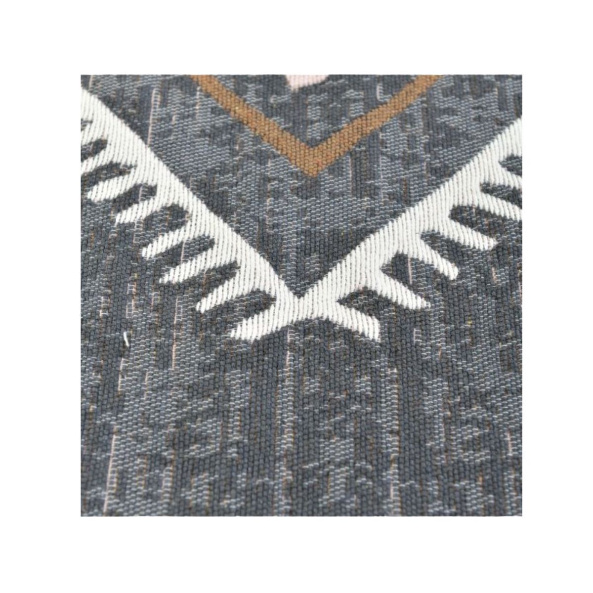 Covor decorativ gri cu modele abstracte, 120x180 cm, bumbac /ploiester, 3, hectarul.ro