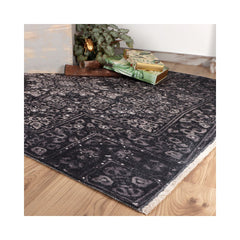 Covor gri din bumbac si poliester My Azteca 550 Obsession 115x170