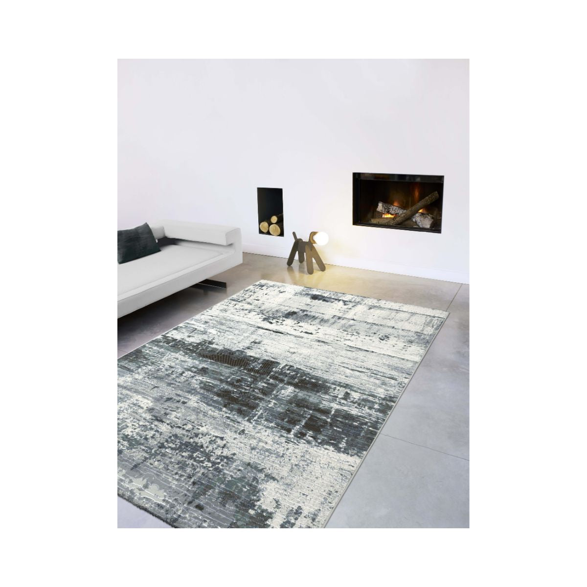 Covor gri din polipropilenă Argentum 63378 Ragolle 280x380