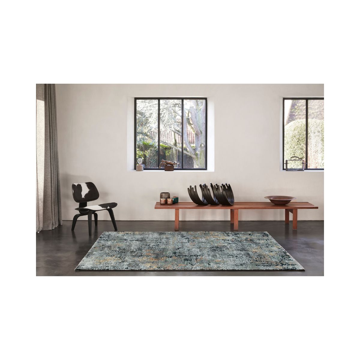 Covor gri/albastru din poliester si polipropilenă Canyon 52029 Ragolle 160x230
