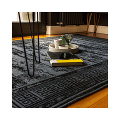 Covor negru din bumbac si poliester My Amalfi 390 Obsession 120x170