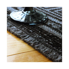 Covor negru din bumbac si poliester My Amalfi 390 Obsession 120x170