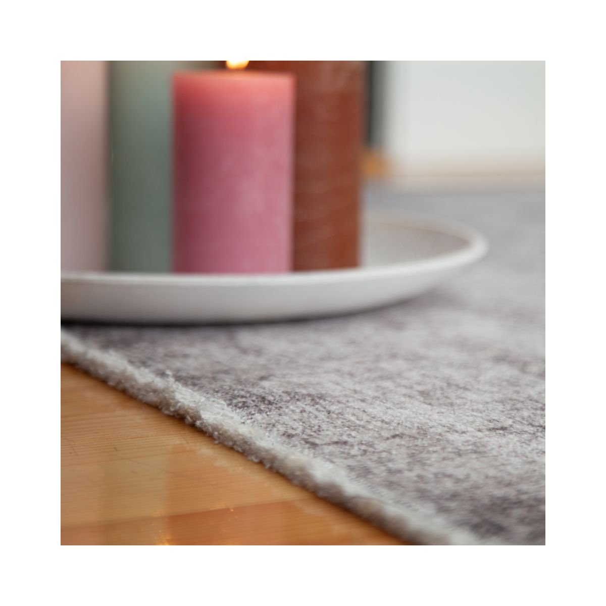 Covor taupe din bumbac si poliester My Maurea 781 Obsession 155x230