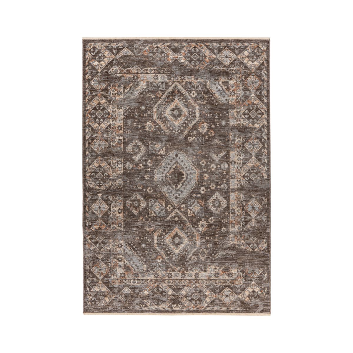 Covor taupe din poliester My Laos 466 Obsession