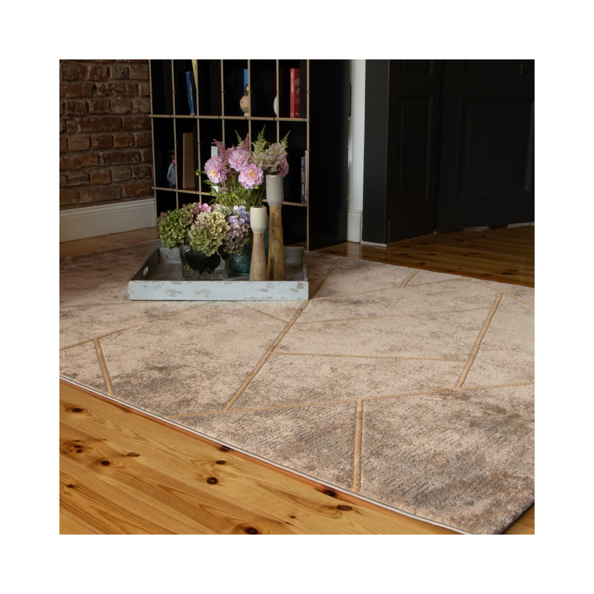 Covor taupe din polipropilena si poliester My Salsa 693 Obsession 160x230