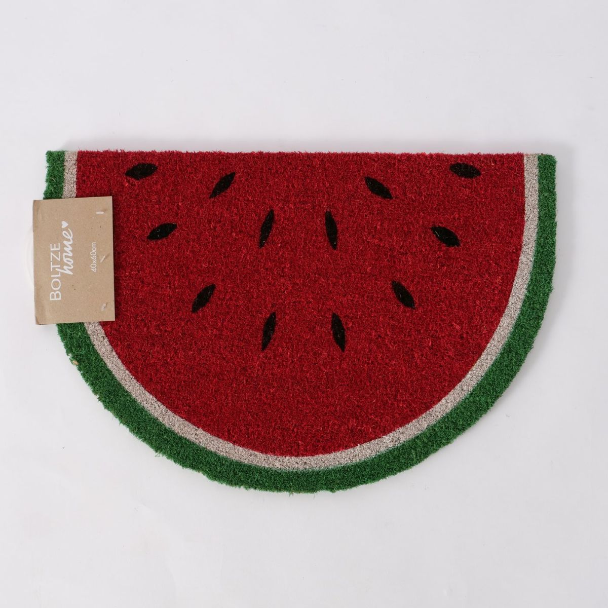 Covoras intrare rosu/verde din fibra de cocos si polipropilena Melone Boltze, 4, hectarul.ro