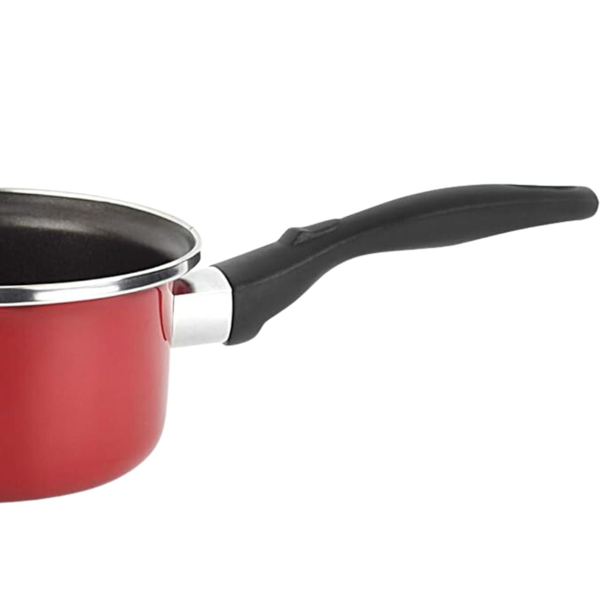 Cratita din otel vitrificat cu dublu strat antiaderent Maison Red Magefesa, 16 cm diametru, 2.1 l, rosie, 5, hectarul.ro