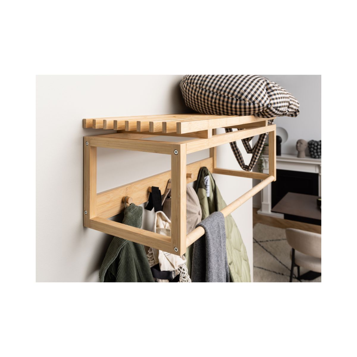 Cuier maro din bambus 80 cm Bali Actona