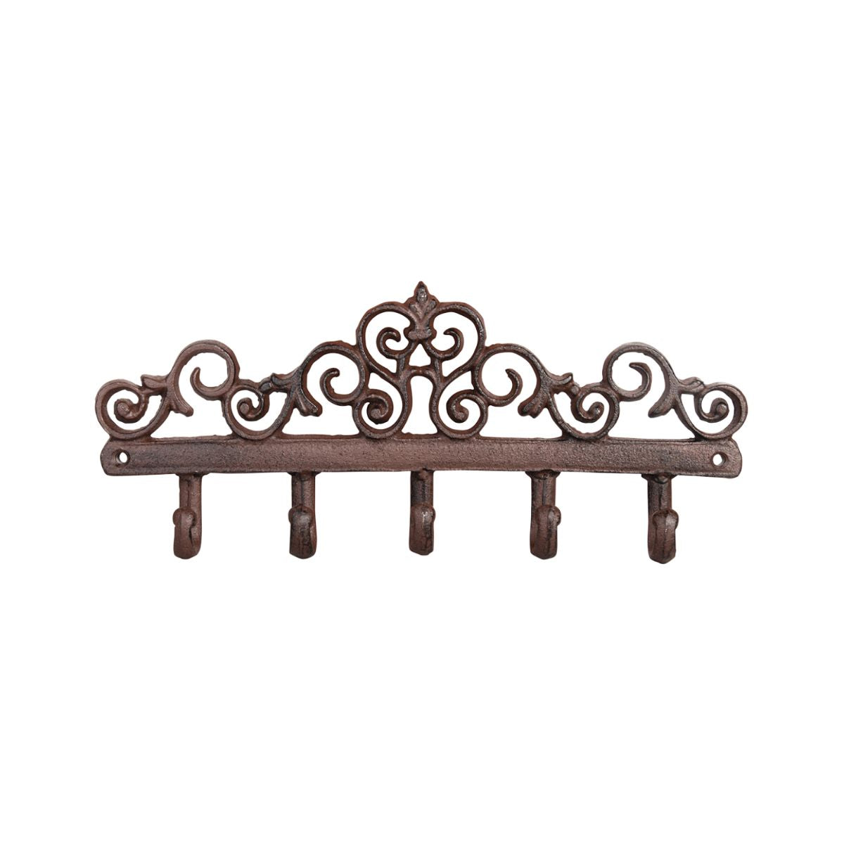 Cuier ruginiu din otel turnat Flower 5 hanger Esschert Design, 1, hectarul.ro