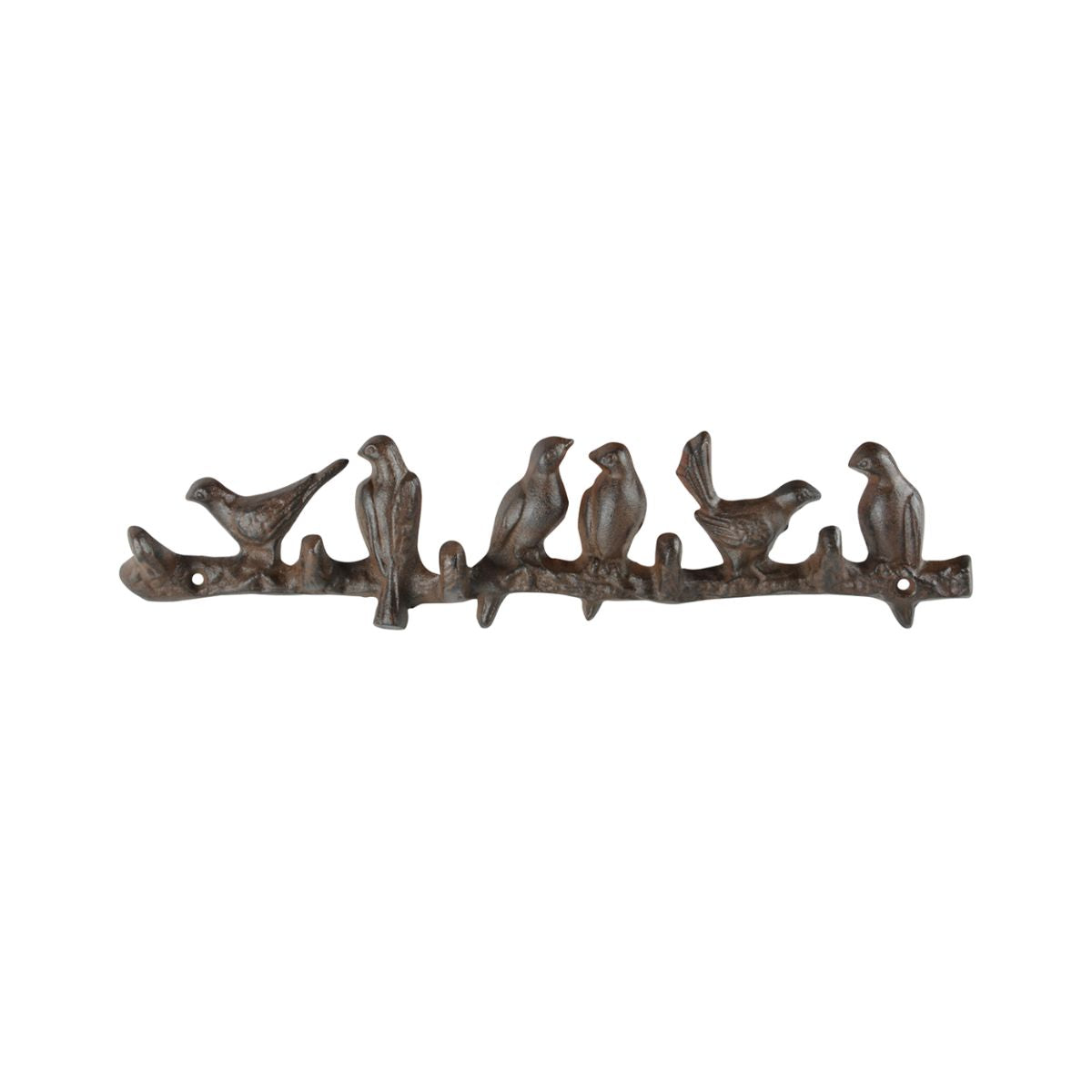 Cuier ruginiu din otel turnat Birds on Row Esschert Design, 1, hectarul.ro