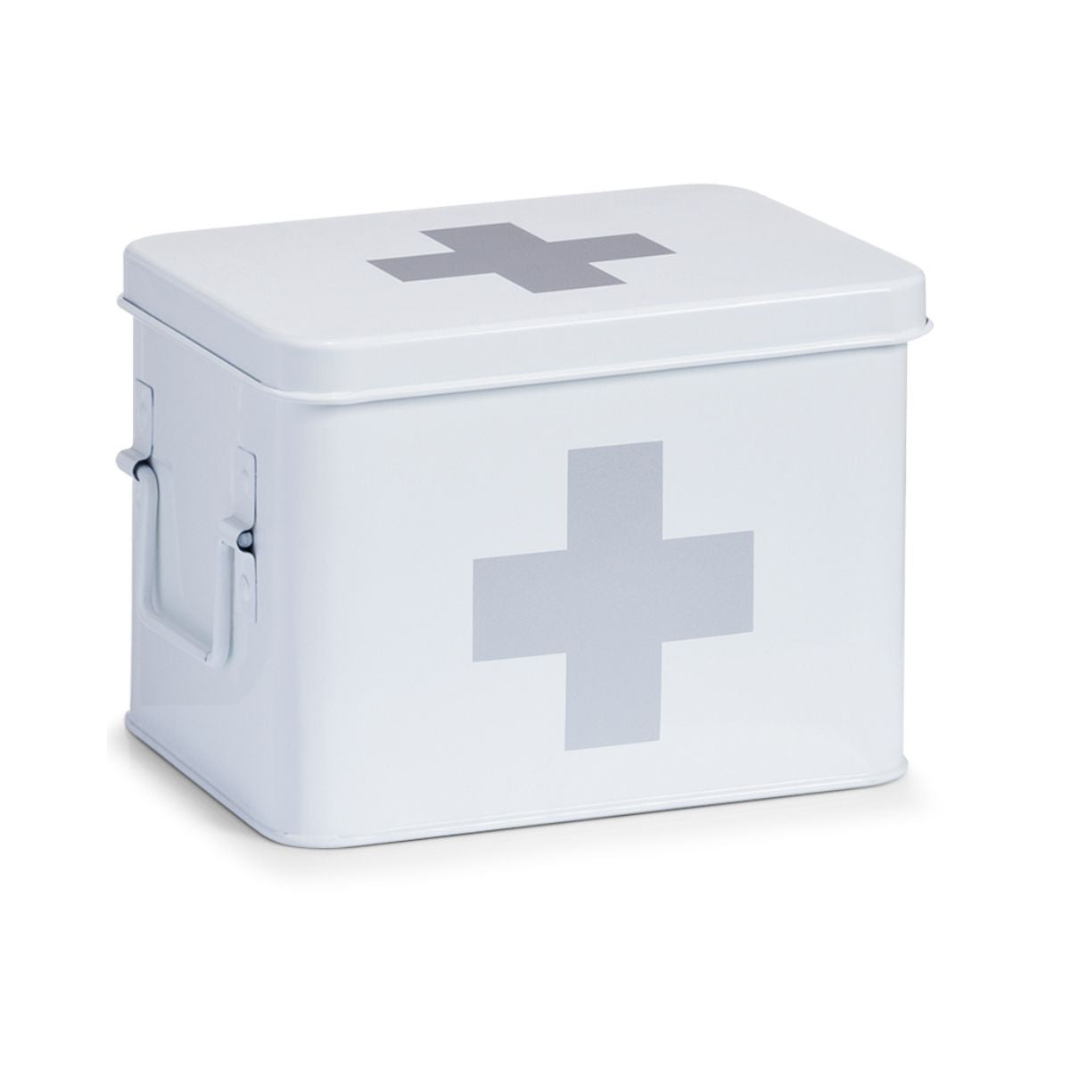 Cutie alba din metal pentru medicamente, 21,5 x 16 x 16 cm, Medicine Box Maxi Zeller, 1, hectarul.ro