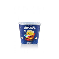 Cutie din plastic, pentru popcorn/snacks, 17 x 17 x 15.30 cm, 2.20 l albastra