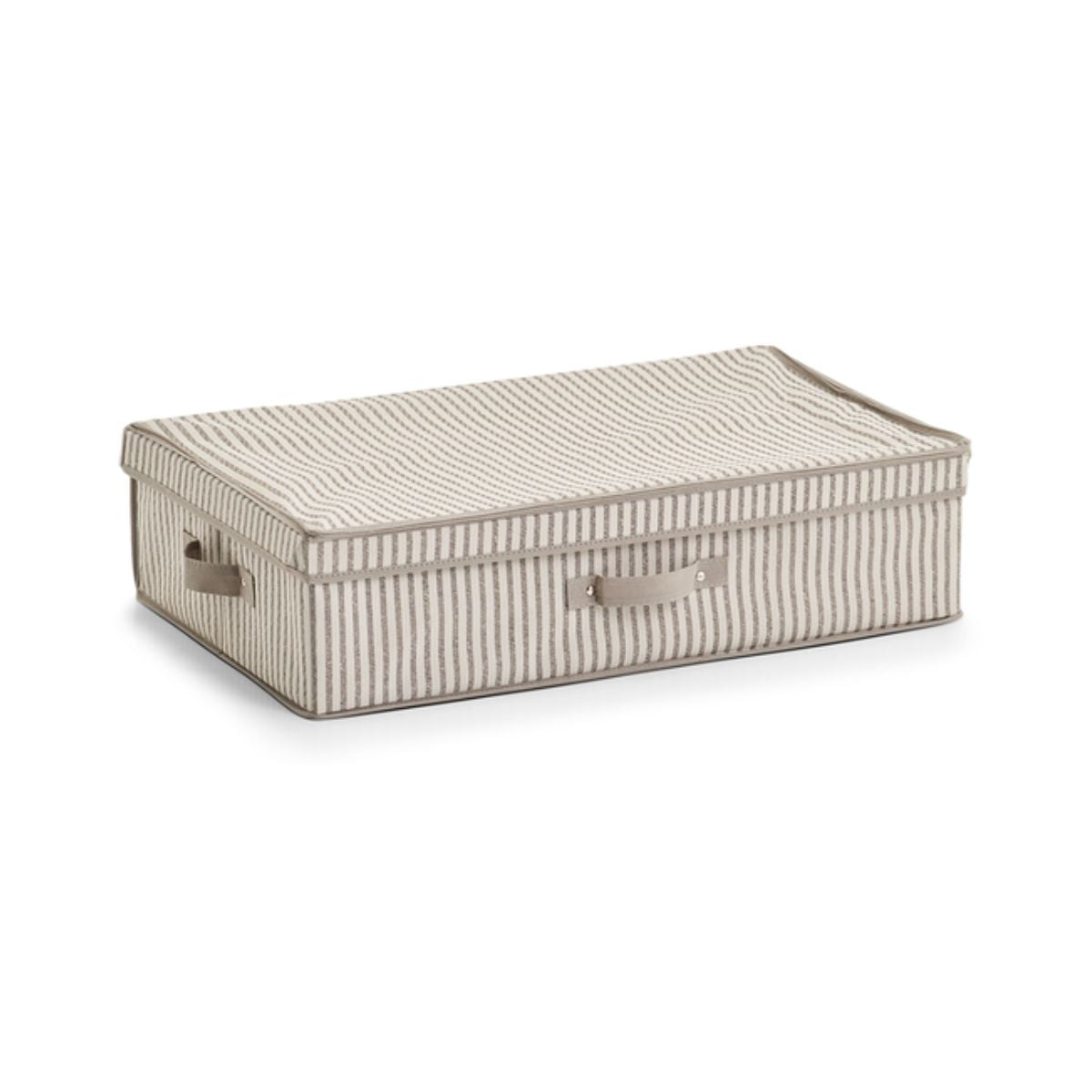 Cutie textila cu capac 61,5 x 38 x 16,5 cm, bej, Stripes Zeller, 1, hectarul.ro