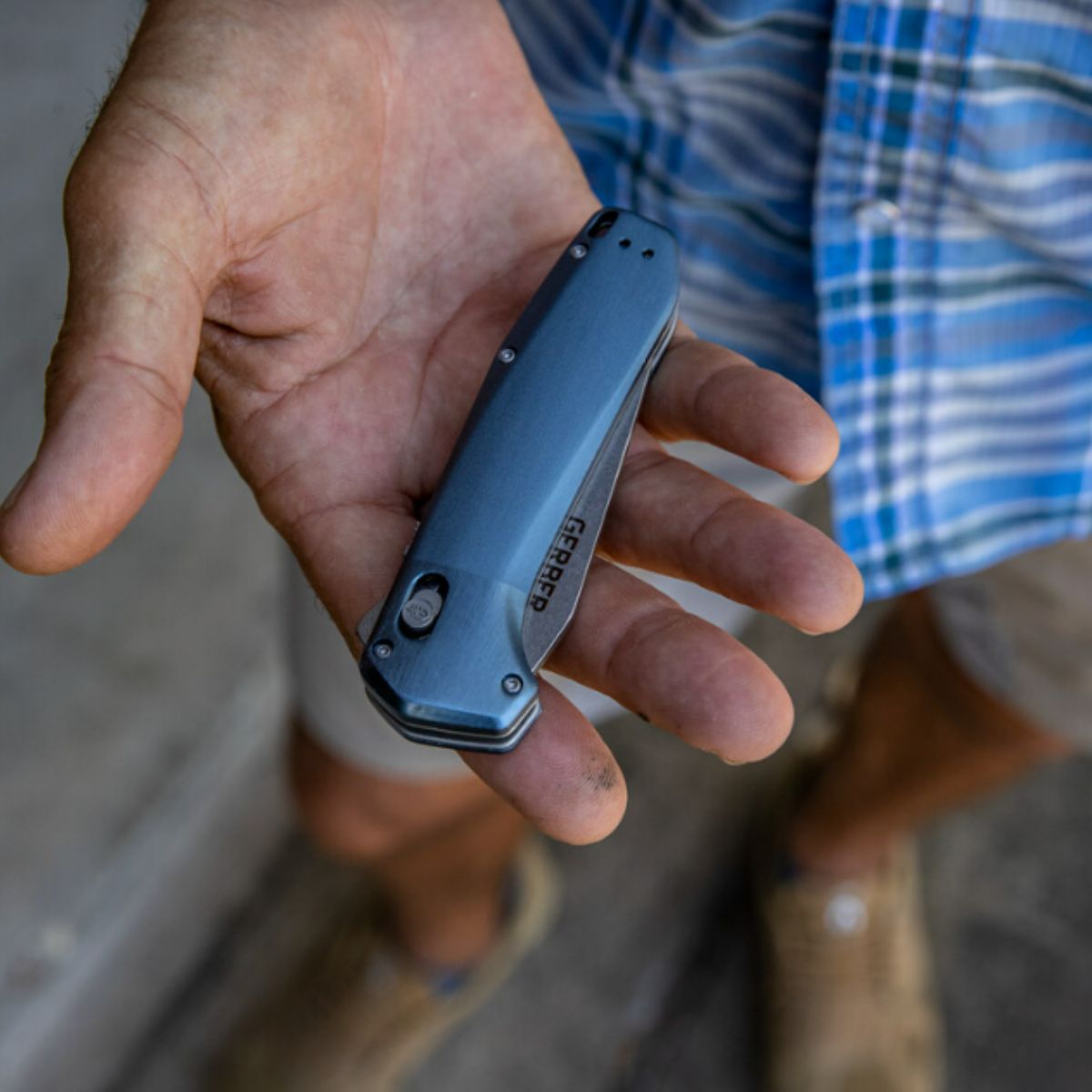 Cutit de buzunar EDC (everyday carry) Gerber,  HigHBrow Large, AO Large, Onyx FE