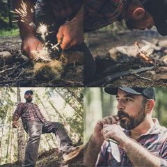 Cutit de supravietuire GERBER, cu  lama fixa, Ultimate Survival SE FSG