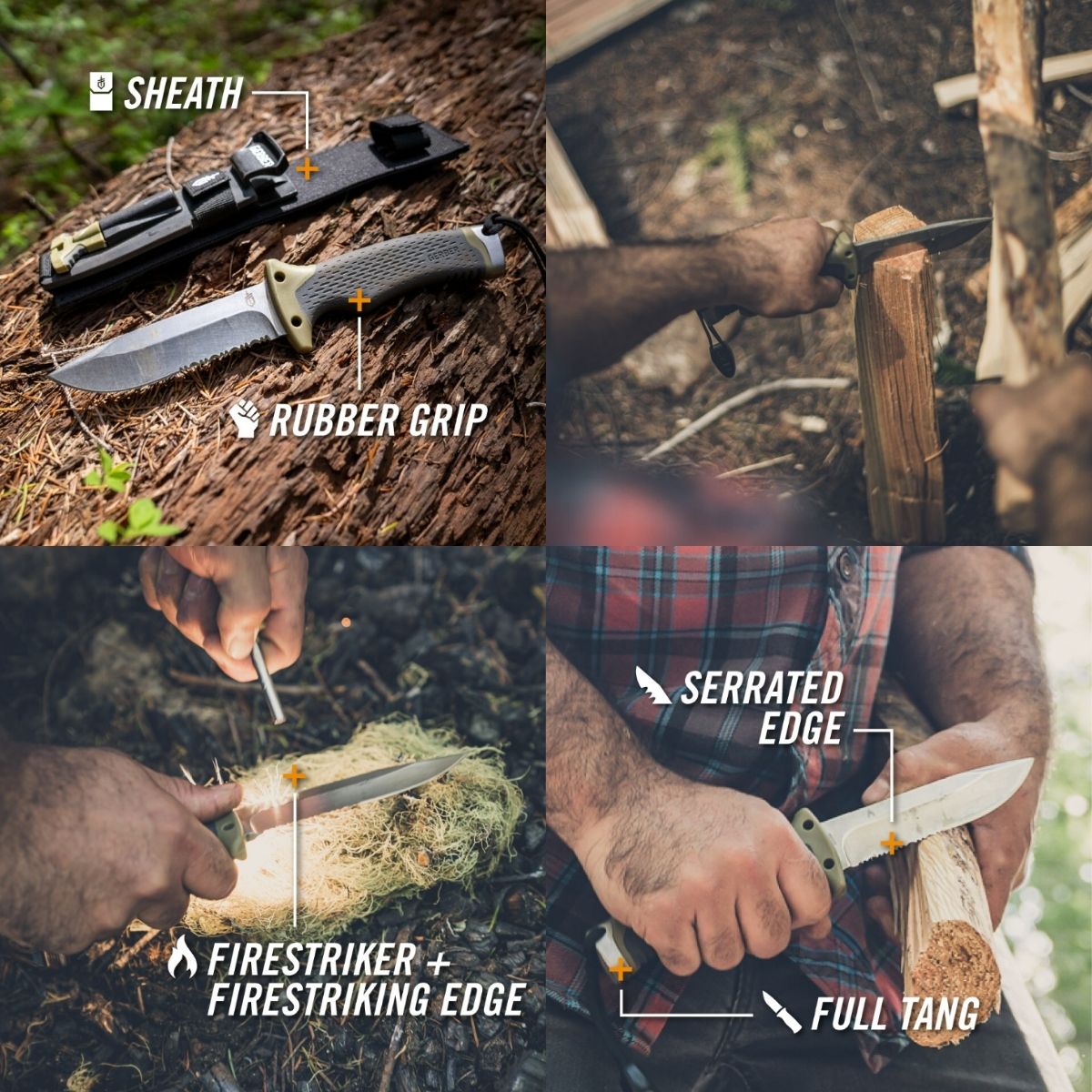 Cutit de supravietuire GERBER, cu  lama fixa, Ultimate Survival SE FSG, 5, hectarul.ro