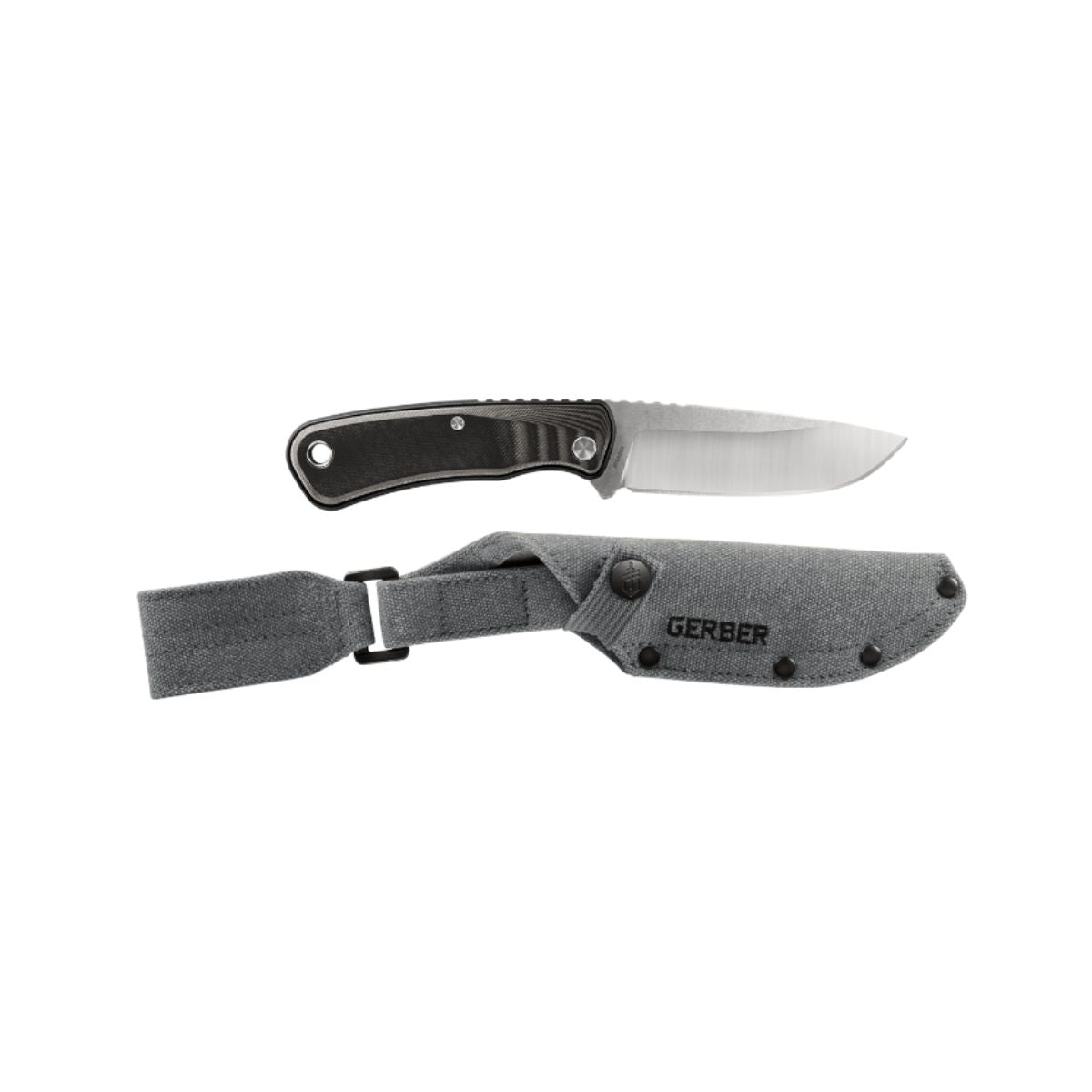 Cutit de vanatoare cu  lama fixa Gerber, Downwind Fixed , Negru