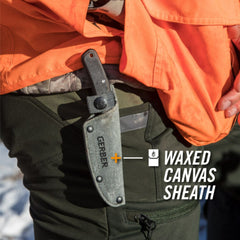Cutit de vanatoare cu  lama fixa Gerber, Downwind Fixed , Negru