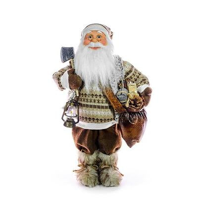 Decor de Craciun MagicHome, Mos Craciun cu topor, 61 cm, 1, hectarul.ro