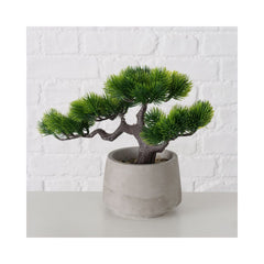 Decoratiune alb/verde design bonsai in ghiveci 21 cm Boltze