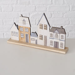 Decoratiune bej din MDF Brown House Bergström Boltze