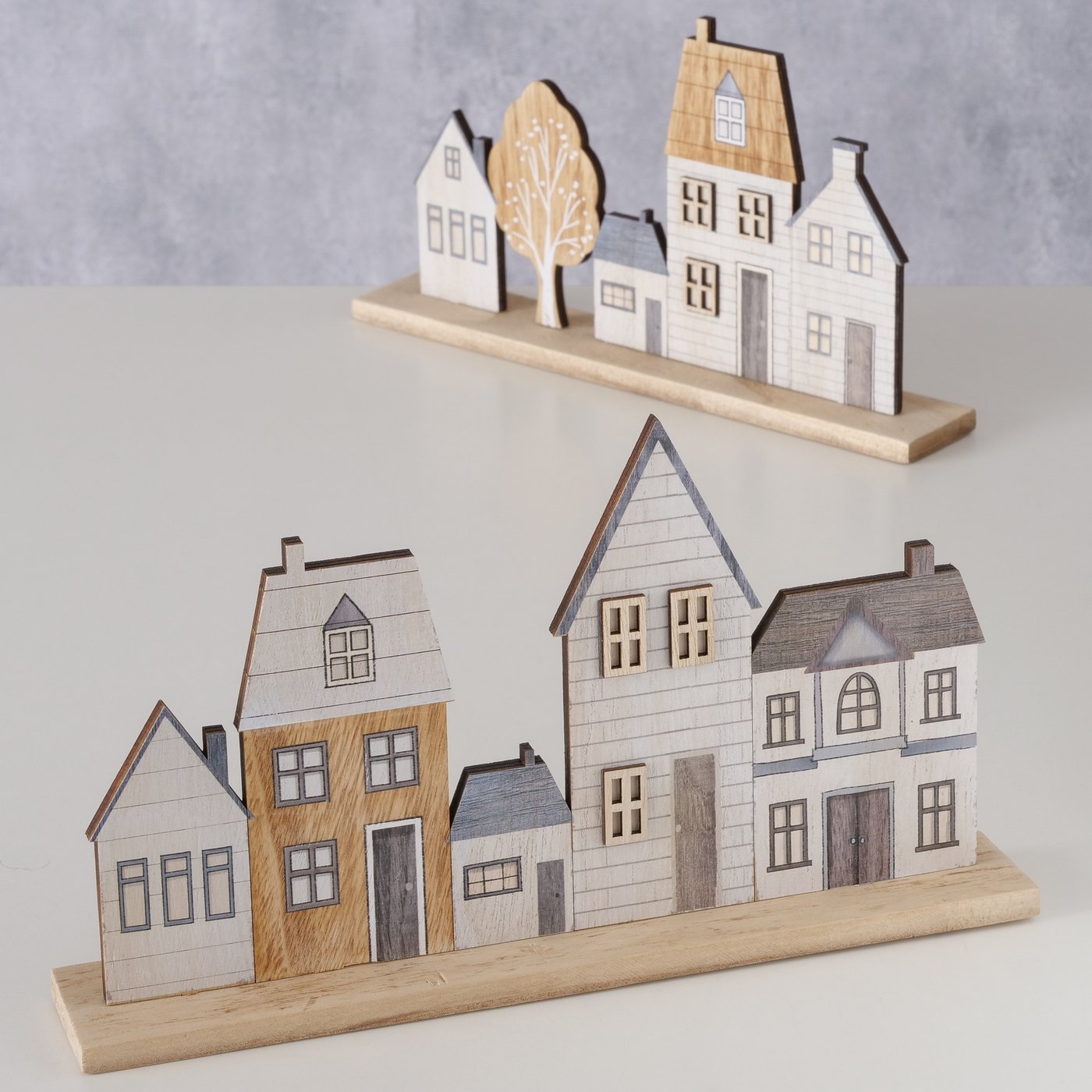 Decoratiune bej din MDF Brown House Bergström Boltze, 5, hectarul.ro