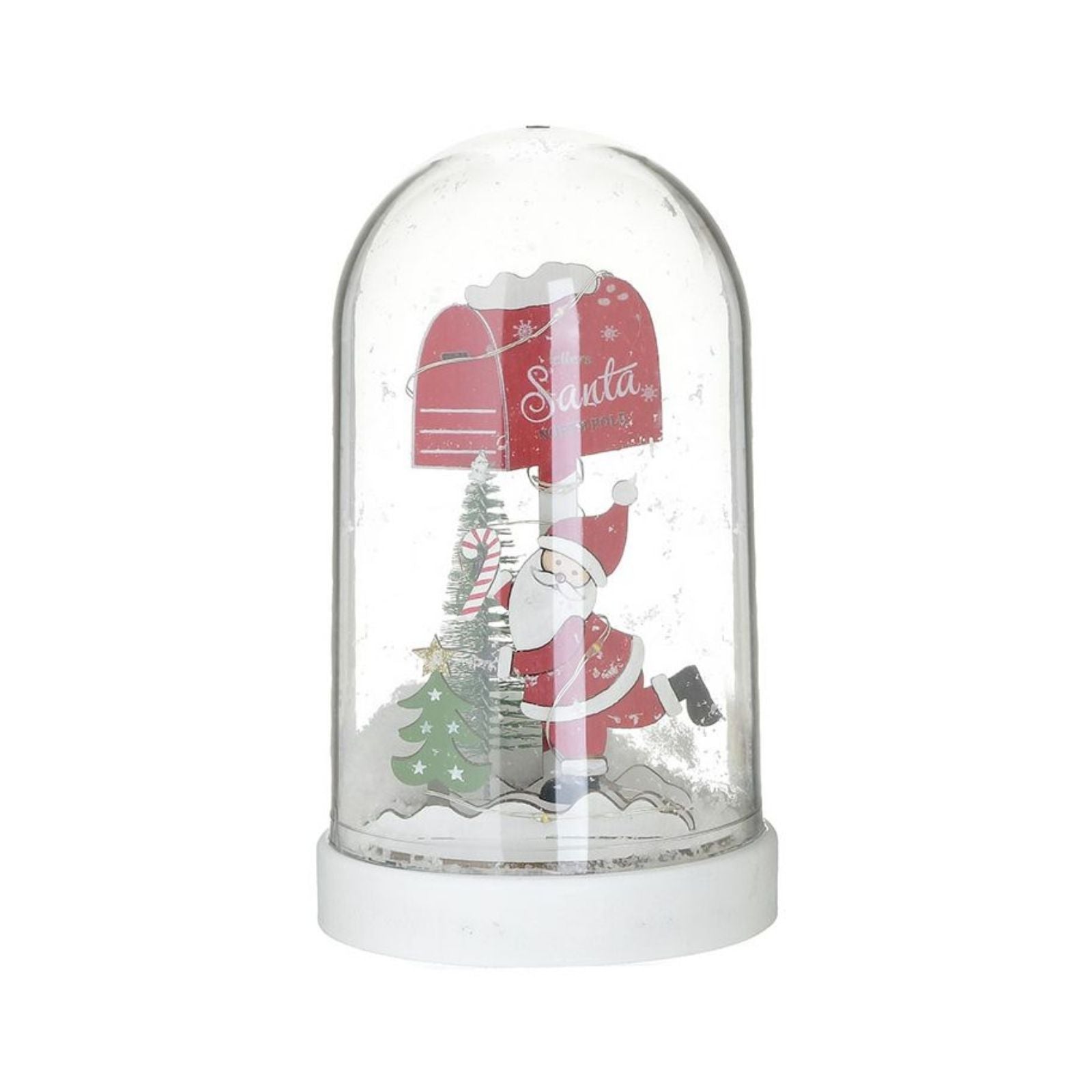 Decoratiune Craciun din sticla, cu led, Bell 19 cm Inart, 1, hectarul.ro