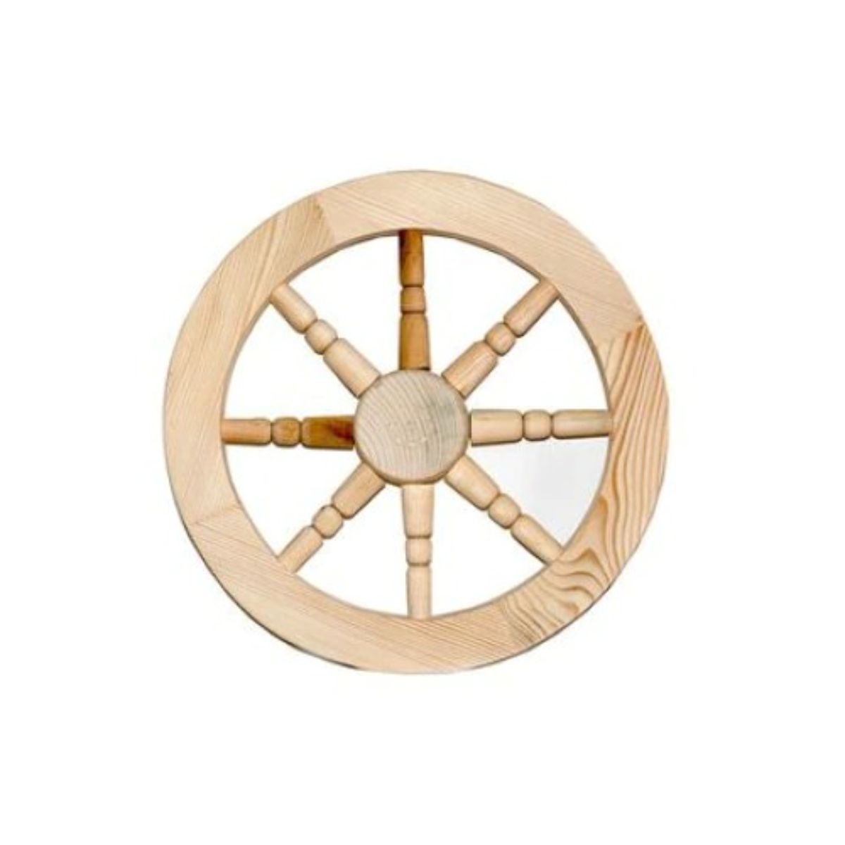 Decoratiune de gradina roata din lemn 50 cm