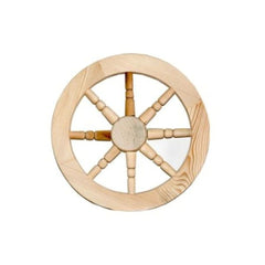 Decoratiune de gradina roata din lemn 50 cm