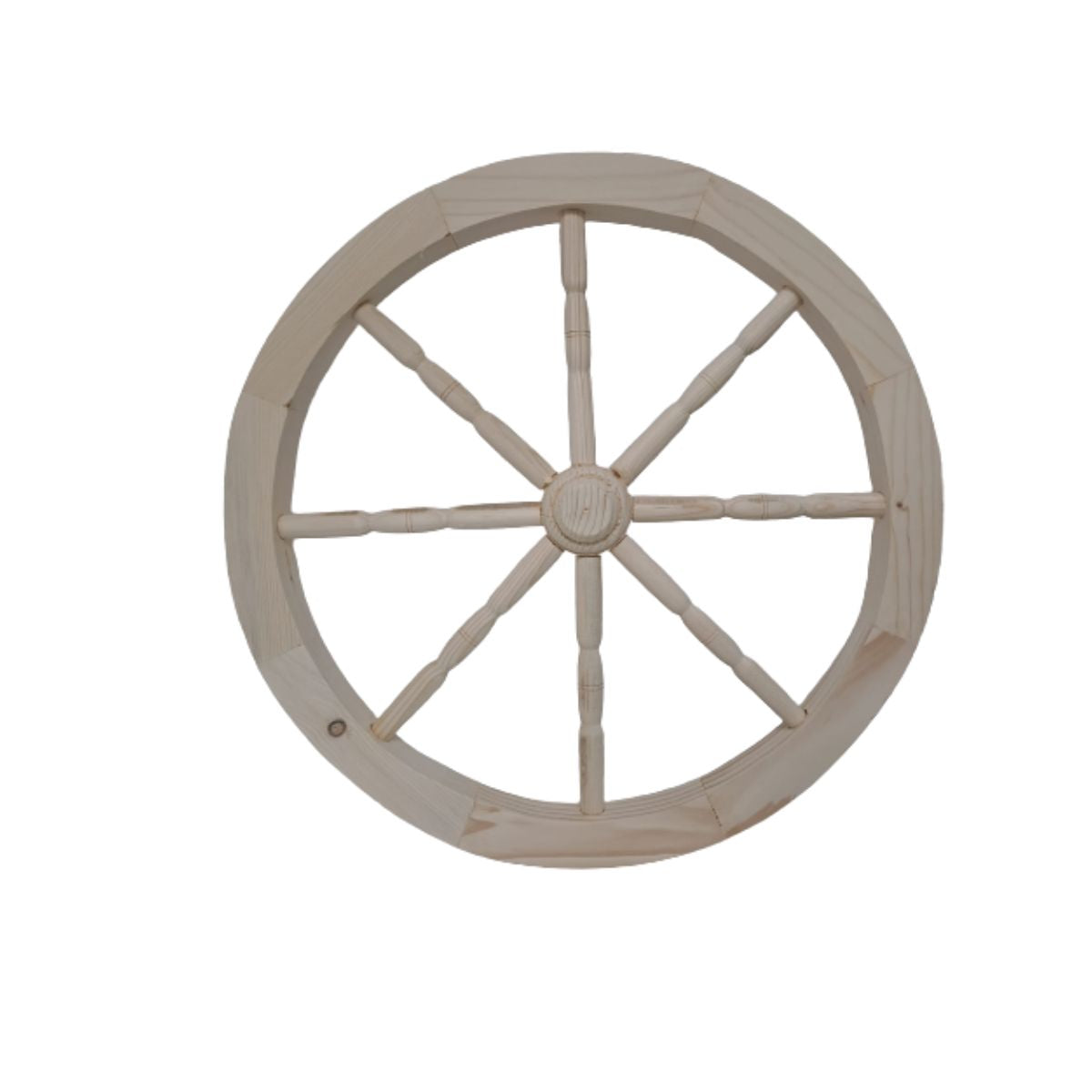 Decoratiune de gradina roata din lemn 60 cm
