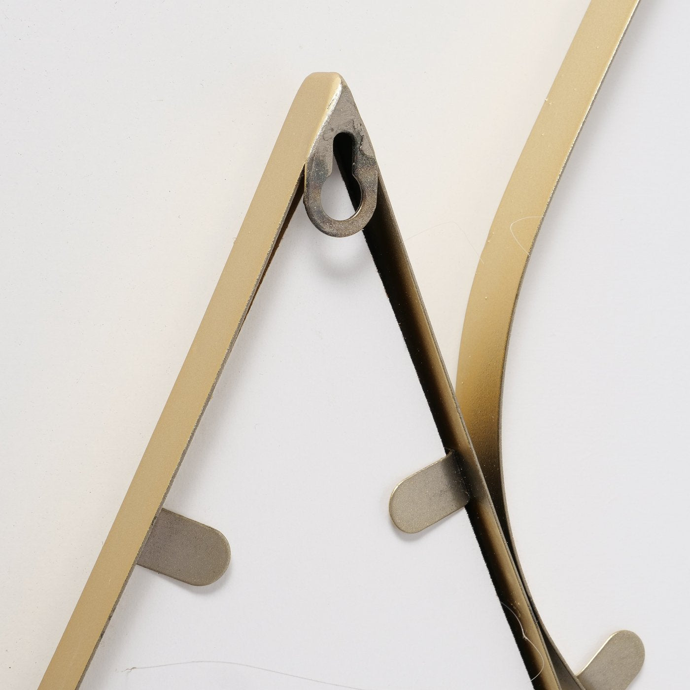 Decoratiune de perete cu oglinda, auriu, din fier, Martinique Boltze, 3, hectarul.ro