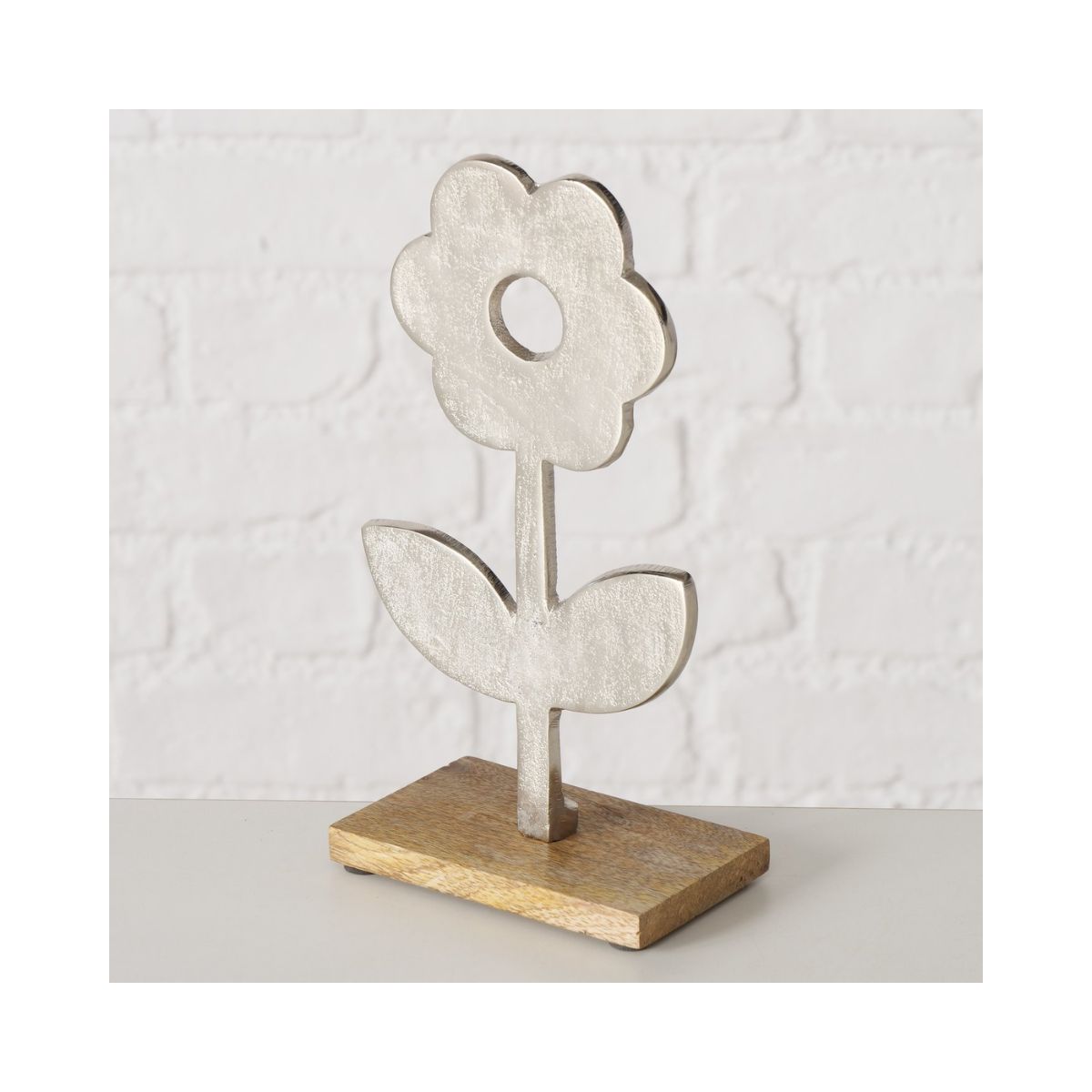 Decoratiune din metal si lemn 15 cm Kuty Boltze, 2, hectarul.ro