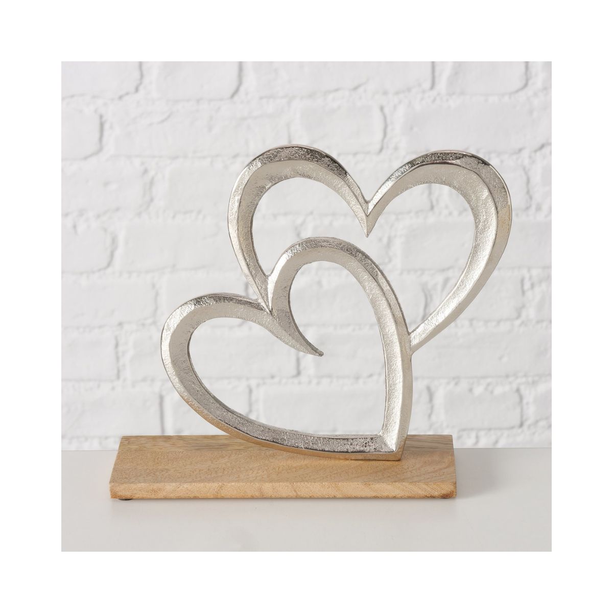 Decoratiune din metal si lemn 21 cm Dulina Boltze, 5, hectarul.ro