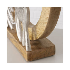 Decoratiune din metal si lemn 27 cm Rondor Boltze