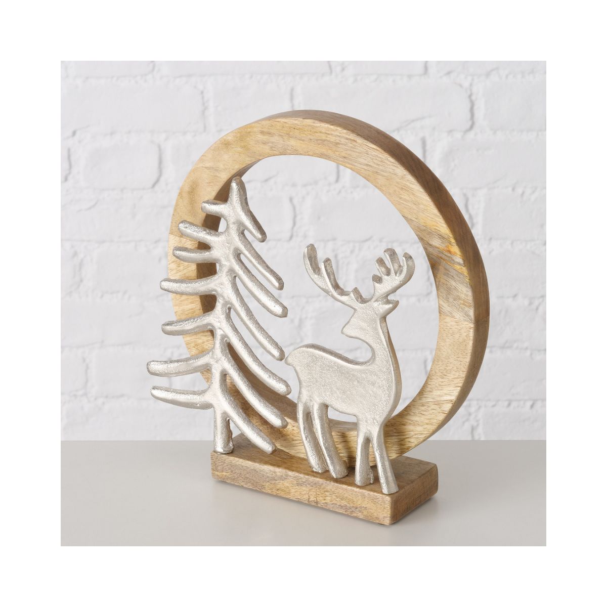 Decoratiune din metal si lemn 27 cm Rondor Boltze, 5, hectarul.ro