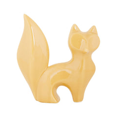 Decoratiune portocalie din ceramica 16 cm design vulpe Cosy&Trendy