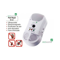 Dispozitiv electronic PestMaster 5 IN 1 (450 mp) Ultrasunete si Unde Electromagnetice