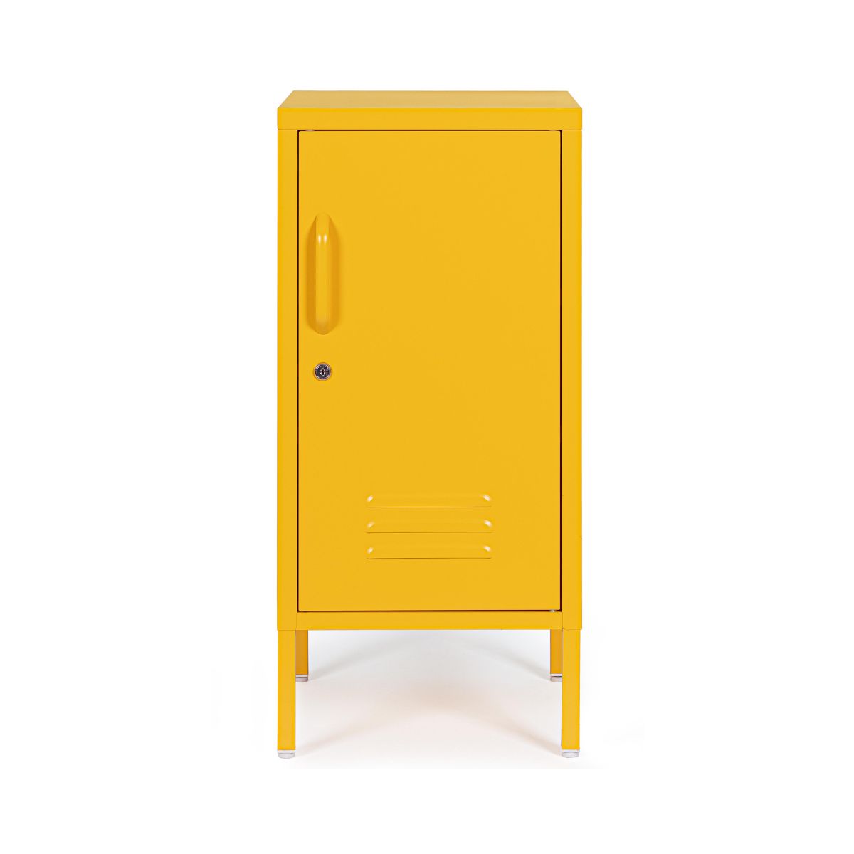 Dulapior galben din otel 76 cm inaltime Cambridge Bizzotto