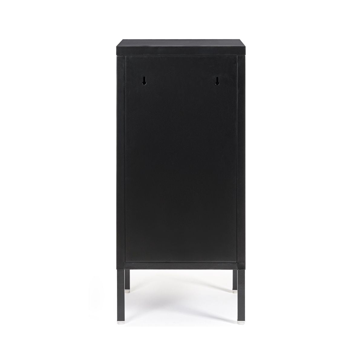 Dulapior negru din otel 76 cm inaltime Cambridge Bizzotto