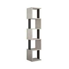 Etajera alb / gri din PAL melaminat 161 cm Piri Decortie
