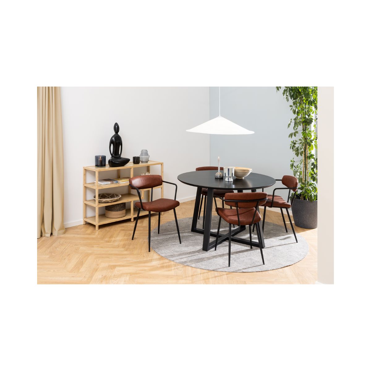 Etajera maro din lemn de bambus 114 cm Moso Actona, 6, hectarul.ro